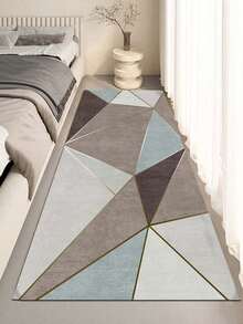 1pc Luxurious Style Indoor Decorative Carpet, Faux Wool Material Indoor Rug, Living Room Carpet, Sofa Carpet, Bedroom Carpet, Bedside Anti-Slip Mat, Dining Room & Kitchen Carpet, Office Chair Pad, Entryway Doormat, Outdoor Picnic Mat, Outdoor Camping Blanket - Multicolor-1 - View 4