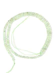 3*3mm Piedras preciosas naturales con forma de cubos de azúcar, cristales curativos sueltos, rocas con agujero perforado para hacer pulseras, joyería y manualidades