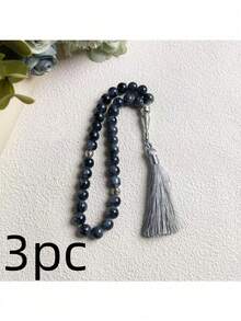 1pc 10cm Big Floral Beads 33pcs Delicate Muslim Prayer Beads, Original Handmade Colorful Arabic Tassel Bracelet - Multicolor - View 18