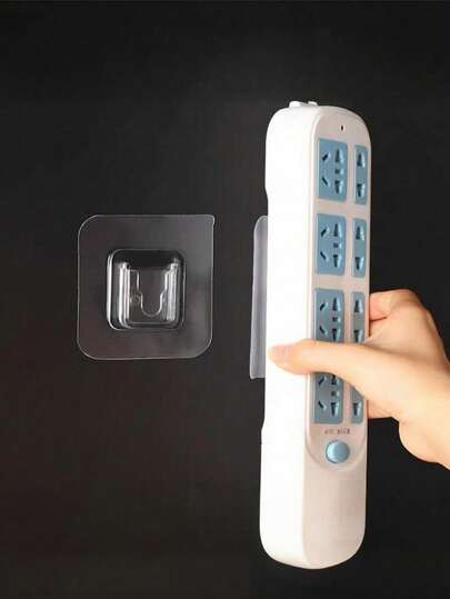 20 Stücke unsichtbare Klebehaken, multifunktionaler Steckdosenhalter, wandmontierter Router, Aufkleber für Lagerregale