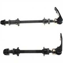 1 Pair Of Quick Release Bicycle Axle Pins - Heavy-Duty Iron Front And Rear Wheel Hubs With Tool-Free Levers, Suitable For Road Bikes, Mountain Bikes, BMX, MTB - Compatible With 20"/22"/24"/26"/28" Wheels And 6/7/8-Speed Drivetrains - Secure Locking For Racing/Commuting/Off-Road Cycling - An Ideal Upgrading Gift For Bicycle Enthusiasts, Featuring A Simple Design And Reliable Mechanism, Commuting Bicycle Accessories