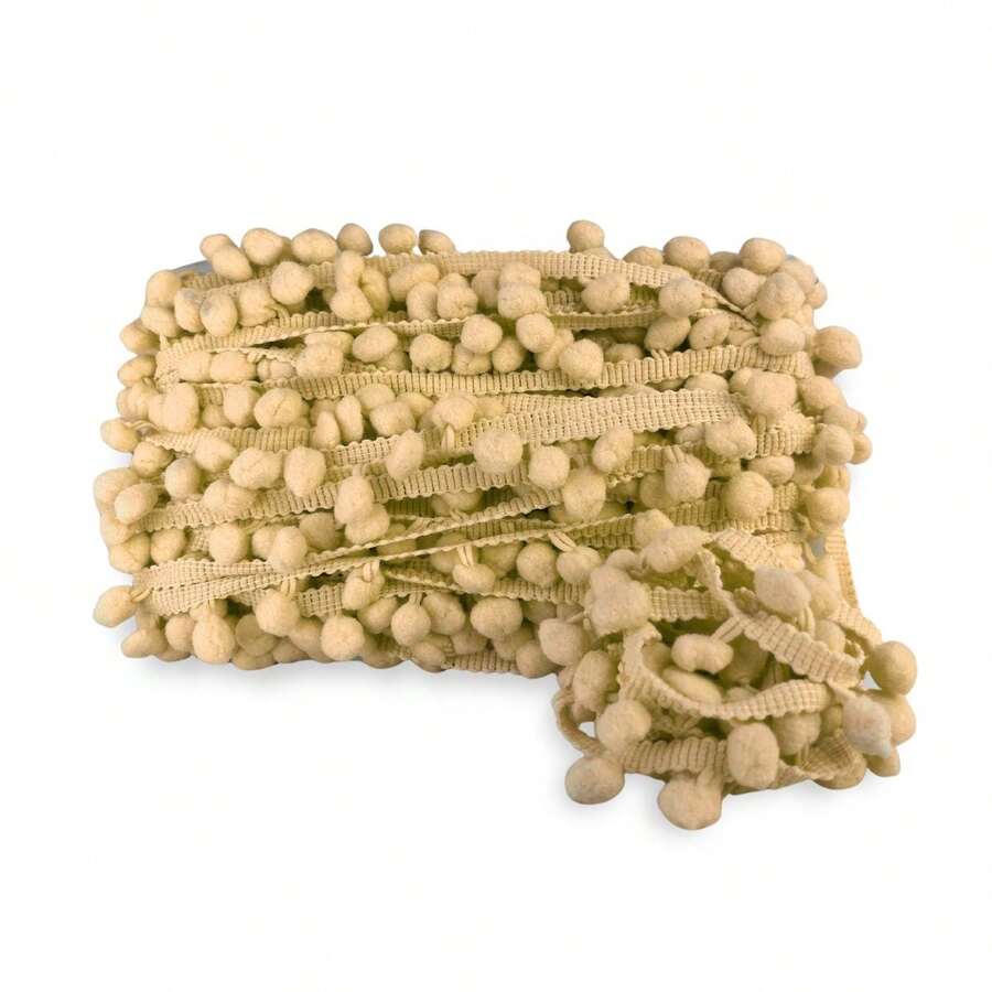 10 Meters Grelot Pom Pom Polyester Ribbon Ball 30mm Crafts - 297 - 查看 1