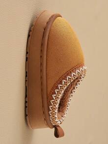 儿童秋冬拖鞋简约设计男童室内居家保暖毛绒女童加厚毛绒拖鞋