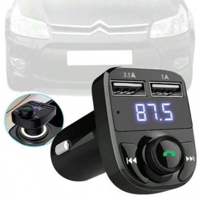 Transmissor veicular carregador de carro sem fio X8  Bluetooth Conversor Fm Universal