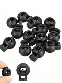 40/80 Peças Fecho de Corda Profissional, Fecho de Plástico para Corda, Zíper de Corda, Cadarços, Roupas, Mochilas, Cordas de Guarda-Chuva, Moletons, Dispositivos de Fechamento de Calças Firmemente Fixados com Fivelas de Corda