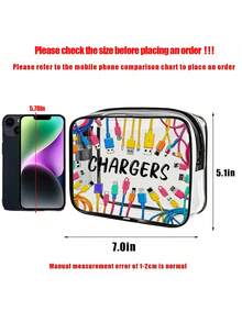 Sản phẩm mới! Túi đựng đồ du lịch đa năng tích hợp sạc - Túi đựng đồ vệ sinh cá nhân trong suốt, vật dụng cần thiết khi đi du lịch, túi đựng mỹ phẩm du lịch có khóa kéo di động, túi đựng đồ vệ sinh cá nhân bằng PVC trong suốt dùng cho bãi biển, túi đựng đồ chống thấm nước, túi sắp xếp đồ trong suốt, túi đựng cáp và USB, túi đựng mỹ phẩm PVC được chấp thuận tại sân bay dùng để đựng sạc, cáp và pin dự phòng. - Nhiều màu - Xem 11