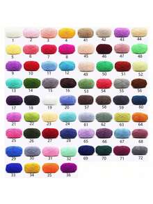 1pc 5-Ply Milk Yarn, Crochet Knitting Thread, Suitable For DIY Weaving Bags, Scarves, Hats, Sweaters, Dolls, 50g/Pc