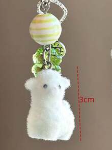 1 Móc khóa hình lạc đà không bướu và cỏ ba lá dễ thương cho cả nam và nữ dùng làm phụ kiện túi xách mùa đông thu - Nhiều màu - Xem 2