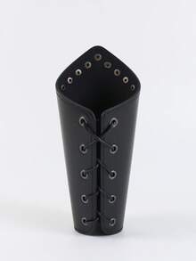 1 Stück mittelalterliches Wikinger PU Leder Armband Renaissance historischer Ritter Armschutz für Renaissance Wikinger Messe Larp Halloween Kostüm Accessoire