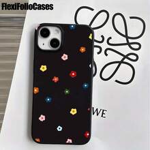 Fundas y carcasas protectoras para teléfono con diseño de flores pequeñas y coloridas, con orificios grandes. Compatibles con phone 16 Pro Max, 16, 15 Pro, 14, 14 Plus/14 Pro Max, 13, 13 Pro, 12 Pro, 11/11 Pro. Regalos para cumpleaños y fiestas - Blanco - Ver 3