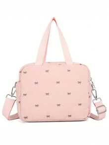 1pc INS Style Embroidered Mommy Bag, Small Handheld & Shoulder Strap Maternity Bag - Multicolor - View 7