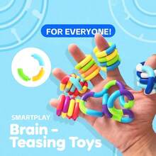 7PCS Quiet Twisty Fidget Toys Squeeze Twist And Spin Multicolored Sensory Toys For And Adults Stress Relief Toys And Educational Tools For Classroom Alternative Gifts - 7 chiếc - Xem 5