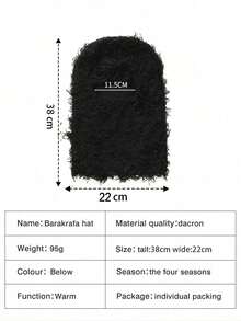 1pc Unisex Warm Street Fashion Funny Balaclava Knit Hat, Autumn/Winter Couples Cold-Proof Ski Mask Cap, Suitable For Cosplay, Halloween Party Winter Women