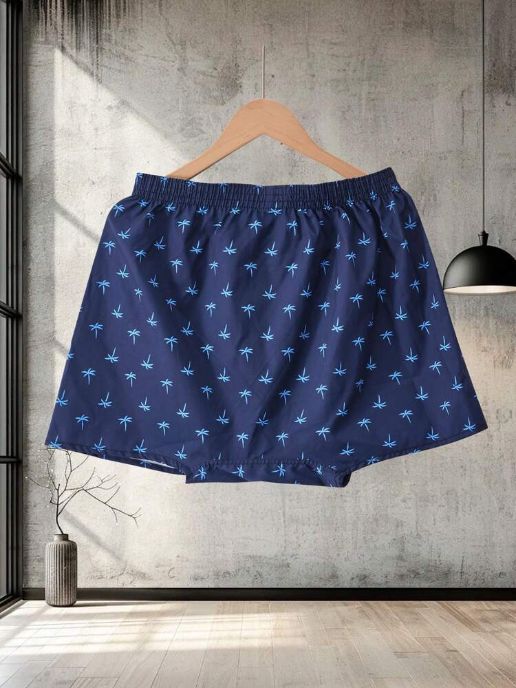 4 piezas Calzoncillos tipo bóxer para hombres, ropa interior transpirable y elástica con diseño a cuadros o lisos - Multicolor - Añade 5