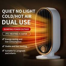 1 peça Mini aquecedor vertical, aquecedor elétrico para casa e quarto, novo modelo de aquecedor e ventilador