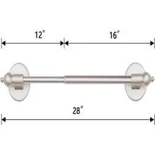 BOOM JOG Magnetic Curtain Rods For Metal Doors,Multi-Use Adjustable Appliance For Windows Iron Steel Places,9-16 Inch,Gold,2 Pack - ColorC - View 2