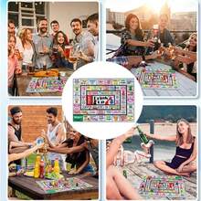 Party Drinking Game, 8 Accessories & 2 Dice, 2-8 Player Interactive Party Game, Friends Party Drinking Challenge Artifact, Perfect For Graduations, Weddings & Parties