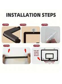 1 Set Wall Mounted Basketball Hoop, Transparent Basketball Board, Indoor Basketball Shooting Equipment (Air Pump Color Random)