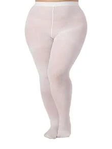 1 Pair Of Women's Plus-Size Leggings, 80D Opaque Solid Color Leggings, Soft Polyester Fiber Material, Hand Washable, Available In A Variety Of Colors, High-Waisted Tights, Suitable For Plus-Size Women.