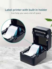 Portable Wireless Printer, Mobile Printer With Carrying Case, Suitable For Office, Travel, School, Car, Home Black - Black - View 3