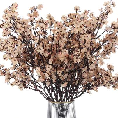 3 st konstgjorda babybreathblommor bukett bröllopsdekoration, hem, matsal, sovrum, vasdekoration, tillbehör till högtider, bröllopsscendekoration, blommor, alla hjärtans dag-presenter, gör-det-själv-material för nyår