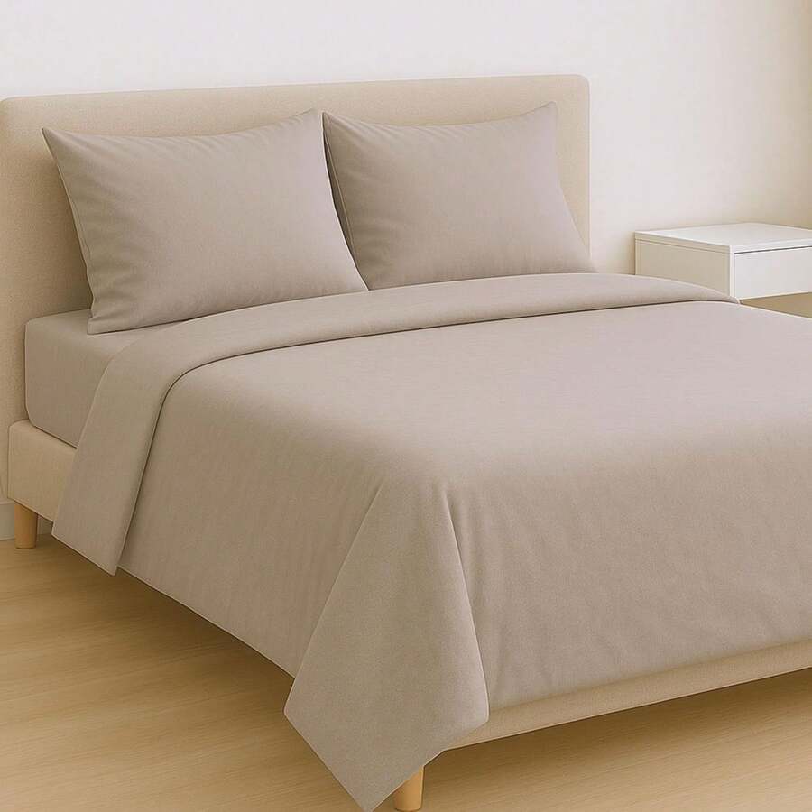 Sheet Sets With Pillowcases - Beige - View 1