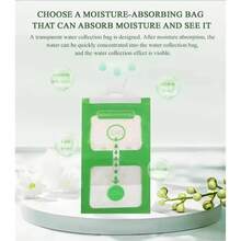 4个超强吸水袋，强力吸水，告别霉菌，保持空间清新干燥，适用于衣柜、浴室、地下室——是家庭、宿舍、衣橱的理想之选。