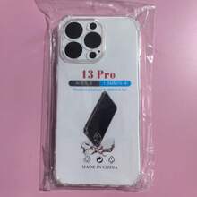 1 件透明防摔保护壳，适用于三星/苹果//红米/OPPO 手机，透明防摔手机壳，手机保护套，简约手机壳，纯色手机壳，TPU 防摔手机壳（军用级防摔）防水防震防刮