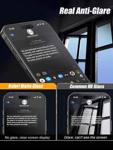 4 件兼容 16e/16/15/14/13/12/11 Pro Max/XR/X/XS Max/7/8 Plus 系列，6.1 英寸磨砂屏幕保护膜，防眩光防刮钢化玻璃膜，全覆盖，光滑灵敏触感，适合作为生日、家人、朋友的礼物，手机屏幕保护膜，手机配件屏幕保护必需品，适用于日常防护、办公室、家庭防水防震防摔防刮 - 無色 - 查看 8