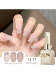 XEIJAYI 1pc Watery Jade Gel Pure Nail Polish Gel Nail Add Semi-Permanent Soak Off UV LED Construction Gel Varnish - 彩色 - 查看 15