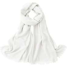 Extra Large Cotton Linen Shawl Wrap For Women, Elegant Scarf With UV Protection Breathable Lightweight Cover Hijabhalloween - 卡其色 - 查看 3