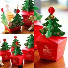 20pcs Christmas Tree Gift Boxes With Pop-Up Paper Christmas Tree - Suitable For Children, Baby Holiday Gifts And Small Gift Boxes - Multicolor - View 1