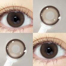 JeweLens 1pair Cosmetic Color Contact Lens Color Makeup Eye Lenses Natural Brown Contacts