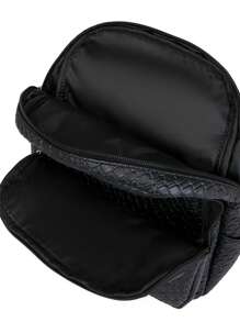 Women's Soft Leather Backpack, Large Capacity Ladies Backpack, Casual Travel Backpack For Women, Girl Backpack - Black - View 8