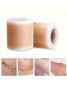 1 Roll Silicone Scar Sheets, Invisible Scar Gel Tape For Covering Scars, Post-Surgery Scars, Hypertrophic Scars, Postpartum Scars And Burn Scars - Best Seller