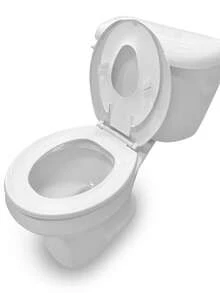 Asiento para inodoro Flip & Sit de Ingenuity 17005, asiento adaptable para inodoro infantil, modelo Flip & Sit, marca Ingenuity - Blanco - Ver 4