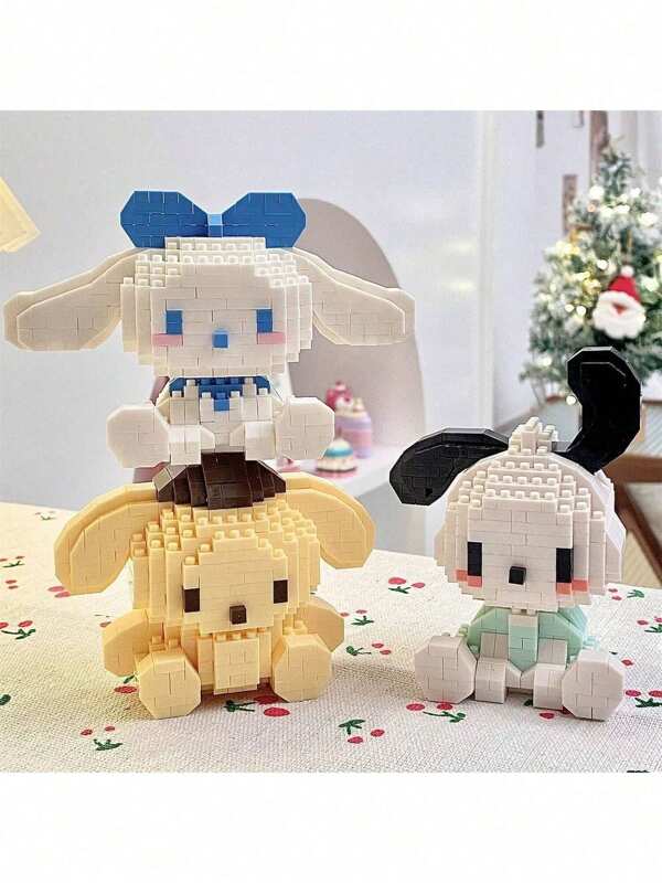Sanrio 400 piezas Sanrio dibujos animados Hello Kitty Cinnamoroll Pudding Dog Pochacco My Melody Sinoma Rollkuromi Amigo Bloque de construcción Regalo Pochacco Velvet Ball Bloque de construcción Kawaii dibujos animados dibujos animados Personaje Mini Juguete de construcción ensamblado Bloque de construcción de regalo de cumpleaños Decoración de habitación, Adecuado para colección, Decoración de escritorio, Decoración de habitación, Adornos de dibujos animados, Bloques de construcción de dibujos animados, Bloques de construcción Sanrio, Regalos perfectos, Regalos festivos.