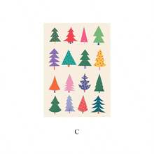 1PC Christmas Tree Flower Market Candy Gift Party Christmas Poster Printing Canvas Painting Nordic Mural Living Room Home Decoration Pictures