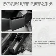 Car Trash Can, Foldable Waterproof Leather Car Garbage Organizer Holder, Automotive Mini Dustbin Container With One Roll Trash Bag, Universal Interior Car Accessories (Beige) - 米色 - 查看 3