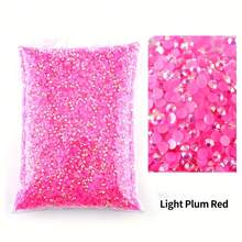 10000/5000/3000pcs/Pack AB 2-5mm Resin No-Hotfix Rhinestones Bulk Wholesale Flat Bottom Plastic Crystal DIY Glitter Cтразы Stone Rhinestone Gems, Diamond Art (Packaging Random) - Multicolor - View 4