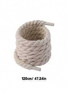 1对120厘米圆形黑色、粉色、米色麻绳鞋带，简约时尚，适用于运动鞋、休闲鞋等，冬季礼物之选 - 彩色 - 查看 7