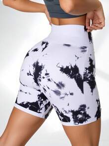 3 Pack shorts deportivos cintura ancha sin costuras que realzan el trasero push up ejercicio gym deporte yoga pilates cómodos y transpirables, shorts elásticos, shorts para gimnasia, shorts de ciclista para mujeres - Multicolor - Ver 4