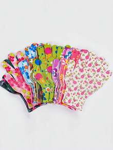 20 件（10 套）女士花卉园艺手套，防滑花园工作手套，舒适防花园手套，圣诞礼物（2/10/16/20 件） - 彩色 - 查看 5