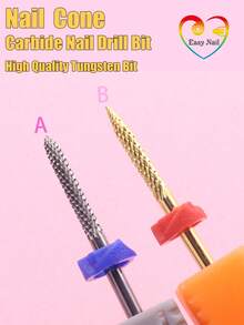 Pro Nail Professional Carbide Nail Drill Bits, Non-Abrasive Electric Nail File Tips For Dead Nail Removal, Nail Art Tools For Manicure And Pedicure(M,XXF) - Multicolor - View 11