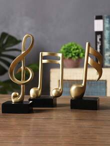 Creative Note Ornament Combination, High-End Music Decoration Set, Fashionable And Exquisite Home Creative Art Decoration, Exquisite Piano Room Gift, Love Music, Birthday Gift Music Elements - Multicolor - View 5