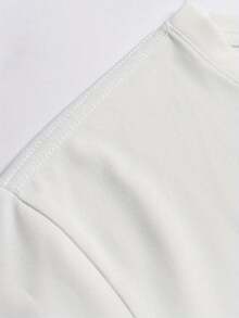 Camiseta de Moda Casual para Hombre - Naranja Brillante con Impresión de "KING" y Gráfico de Corona, Poliéster, Cuello Redondo, Lavable a Máquina, Ideal para Uso Diario y Deportivo - Blanco - Ver 5