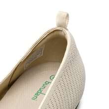 Women's Slip On Square Toe Ballet Arch Support Stylish Casual Comfortable Washable Working Walking Flats Shoes - 杏色 - 查看 4