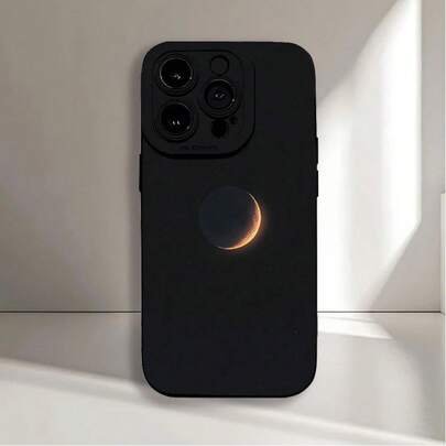 Creative Moon Pattern UV Printing Matte Phone Angel Eyes Soft Phone Case Cover 360 Degree Full Protection For IPhone 17 16 11 12 13 14 15 Pro Max XR X/XS 7 8 Plus SE Mini For Smartphone