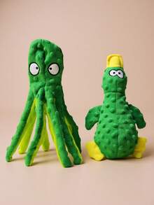 1pc Pet Sound Toy, Dog Toy, Octopus Shaped Pet Toy For Dog Playing, Interactive Toy - Blue - View 19