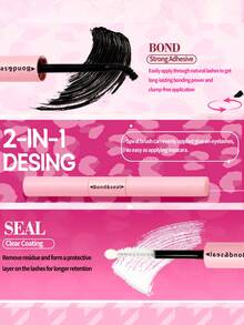 580 件 5D 睫毛膏套装，含胶水、镊子和刷子 | 30D40D50D60D80D100D 混合密度，10-18mm 长度，打造自然至惊艳妆效 | 夏季多效合一彩妆必备 | 适合初学者，可重复使用，无动物测试 | 2025 返校美妆礼盒 - 黑色 - 查看 10